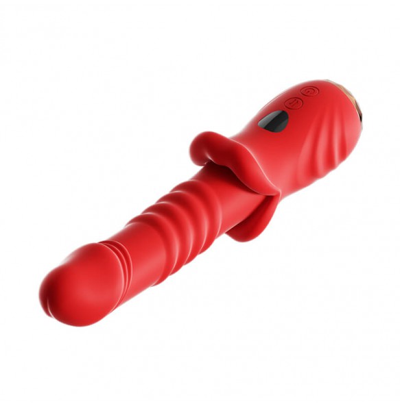 MizzZee - MiAi Thrusting Vibrator (Chargeable - Red)